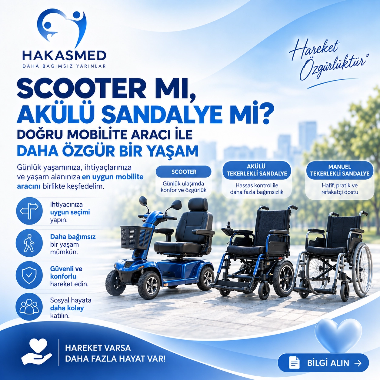 Scooter mı Akülü Sandalye mi? Hangisi Daha Uygun?