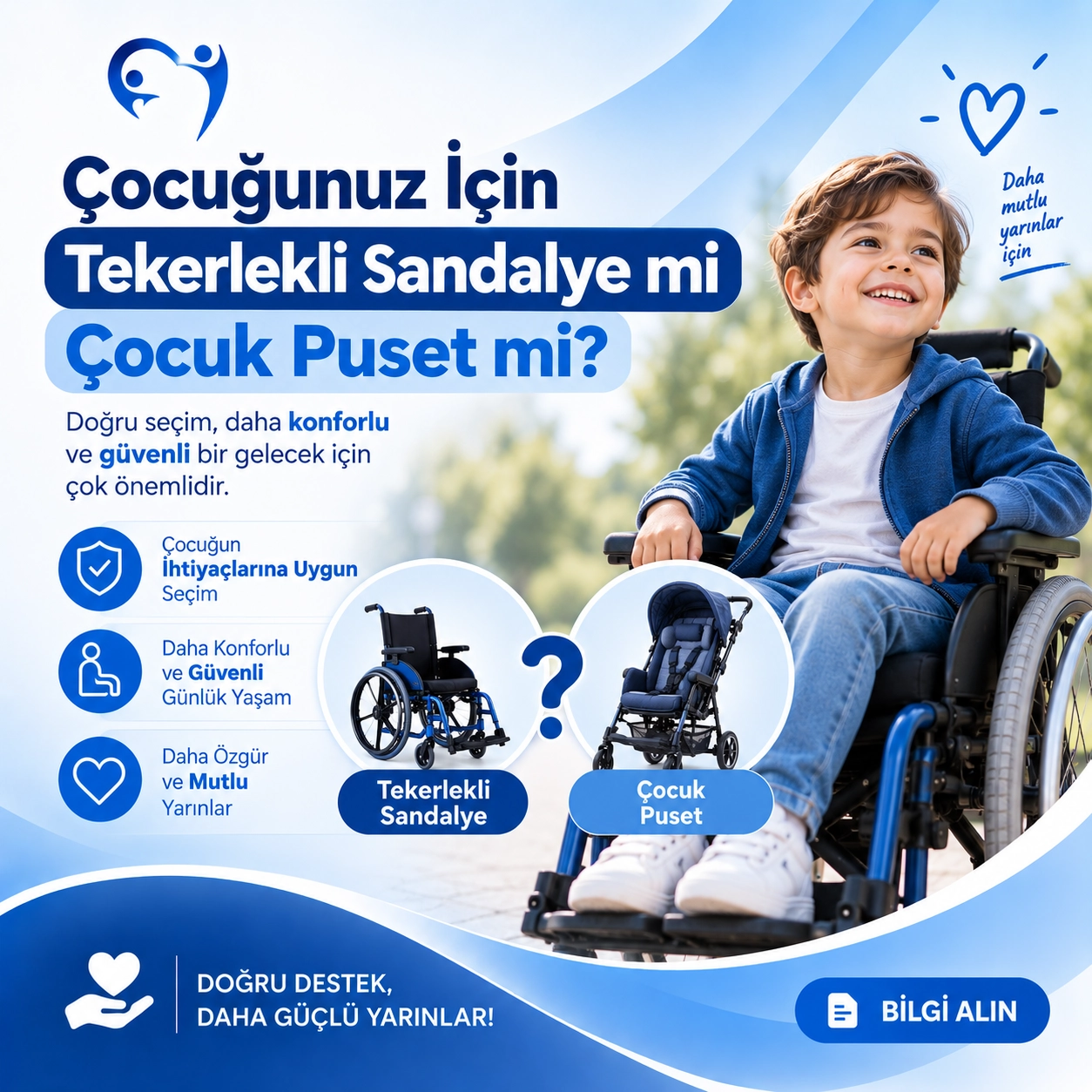 Çocuk Tekerlekli Sandalye mi Engelli Puseti mi?