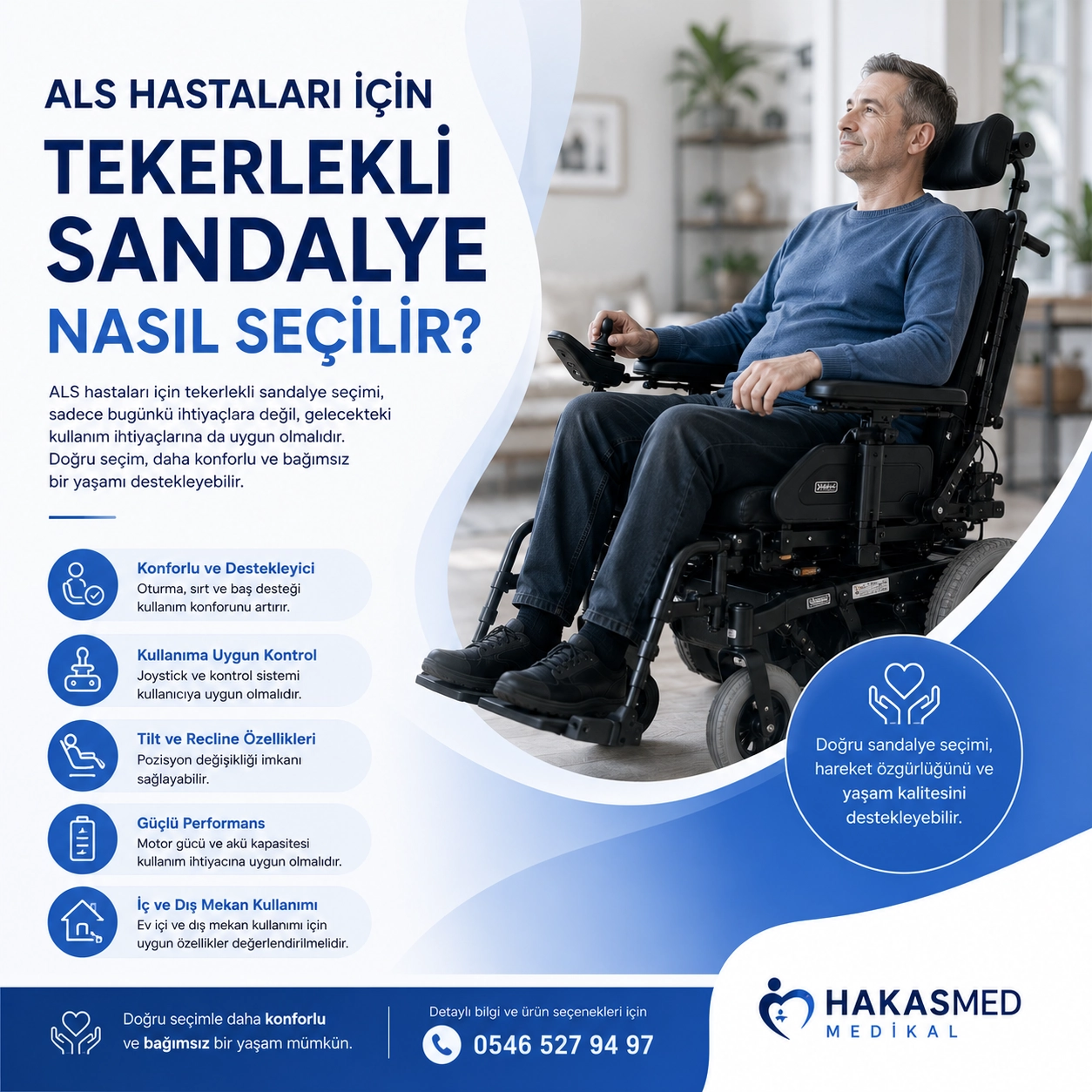 ALS Hastaları İçin Tekerlekli Sandalye Nasıl Seçilir?