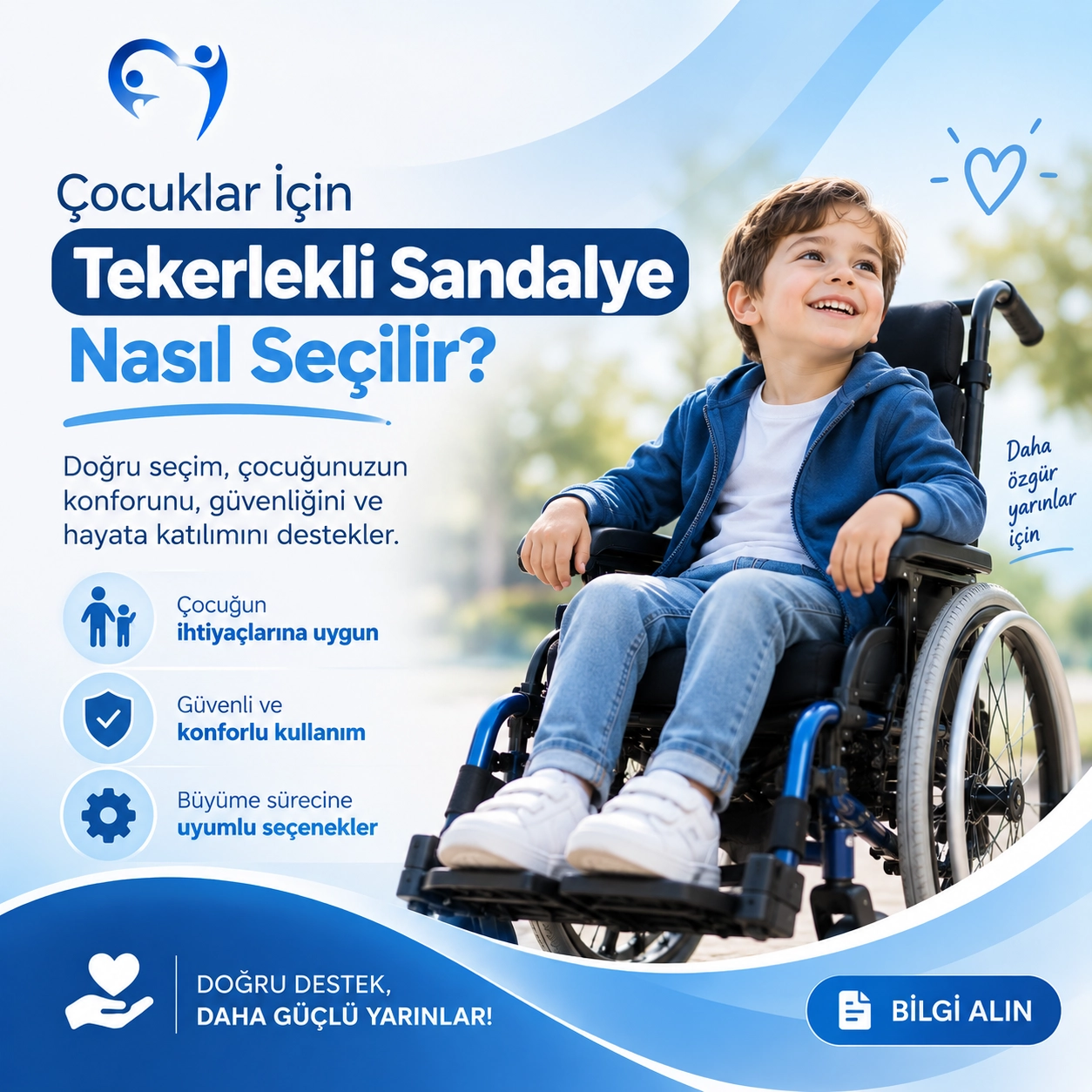 Çocuklar İçin Tekerlekli Sandalye Nasıl Seçilir?