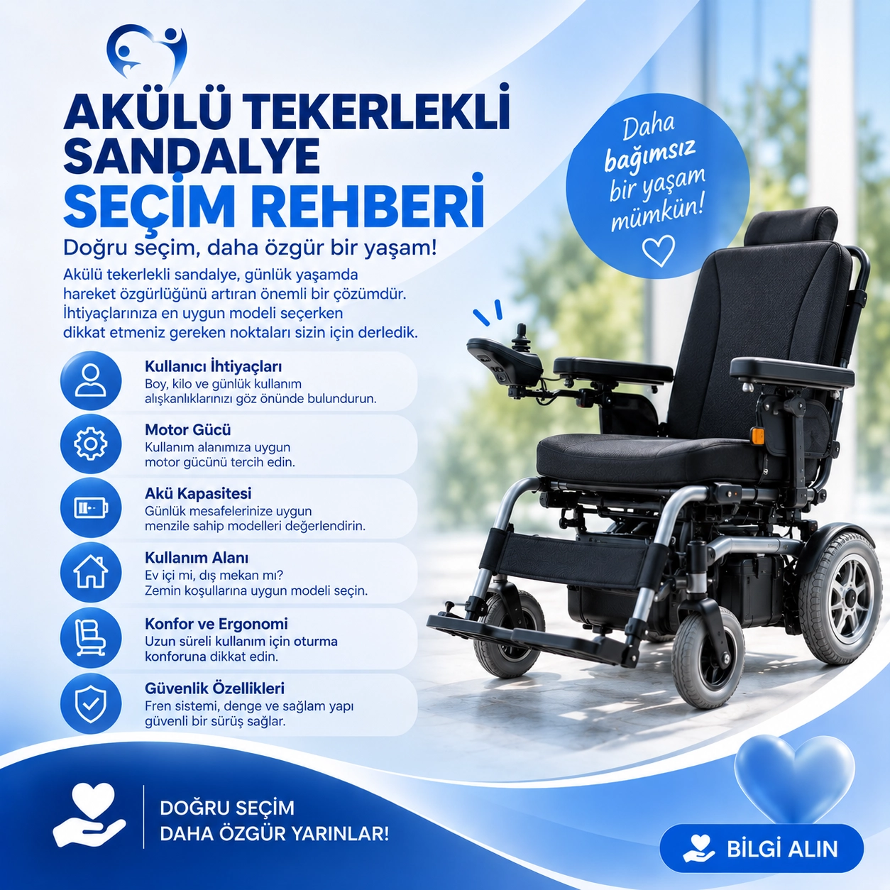 Akülü Tekerlekli Sandalye Seçim Rehberi