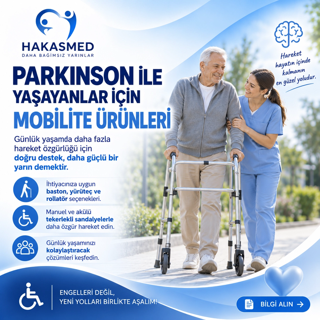 Parkinson İçin Ürünler ve Hareket Desteği Rehberi