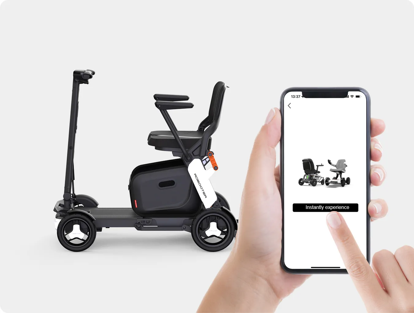 Robooter Q40 Katlanabilir Taşınır Engelli Scooter