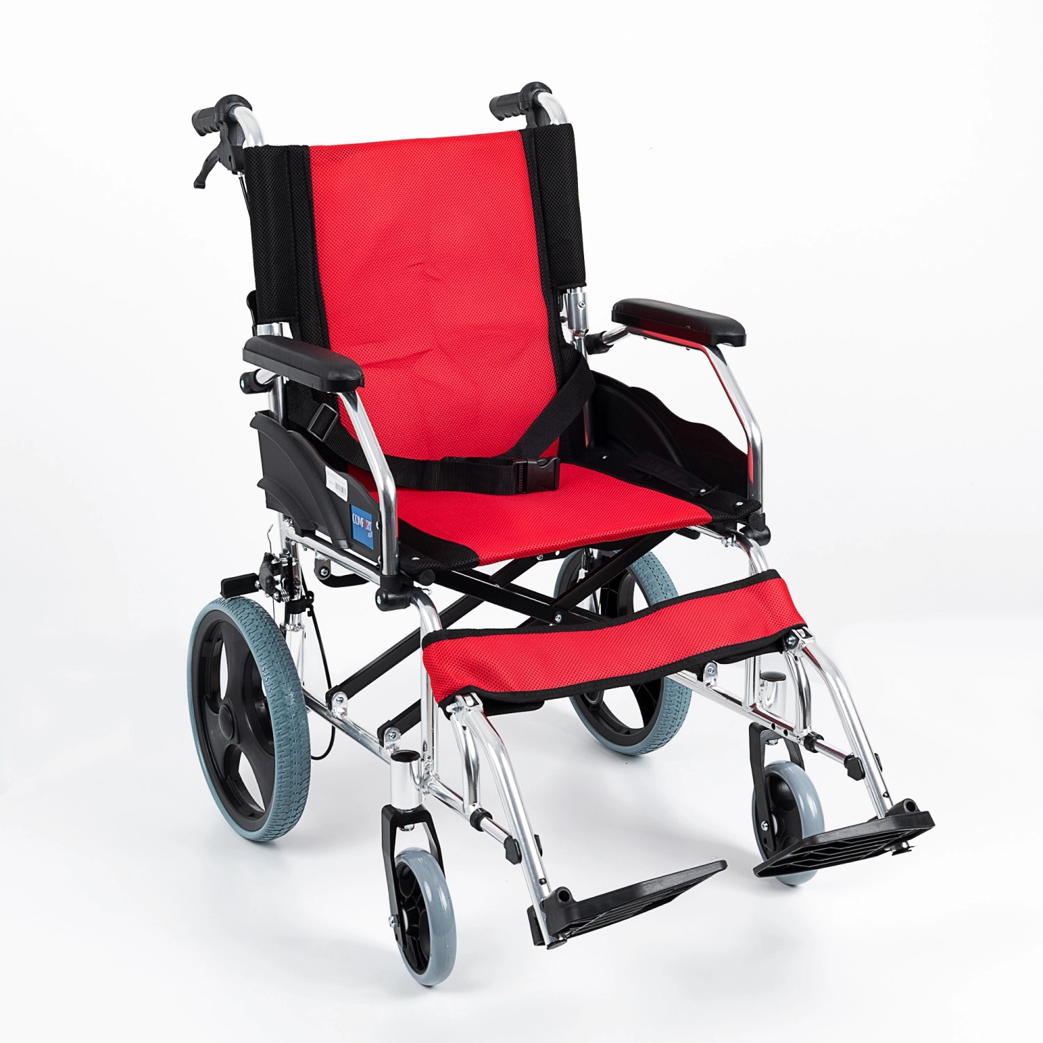 Comfort Plus KY863LABJ-A12 Kırmızı Alüminyum Tekerlekli Sandalye