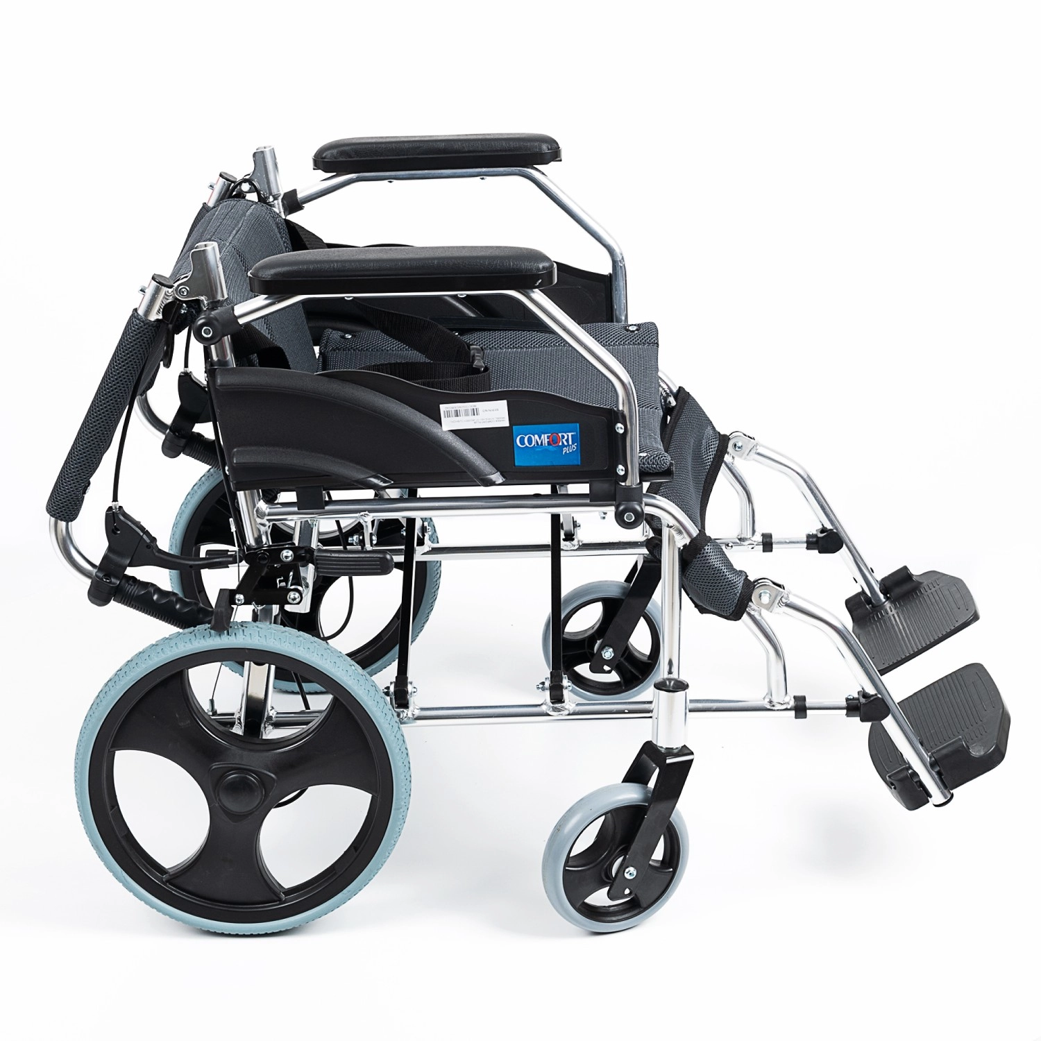 Comfort Plus KY863LABJ-A12 Alüminyum Transfer Özellikli Tekerlekli Sandalye Füme