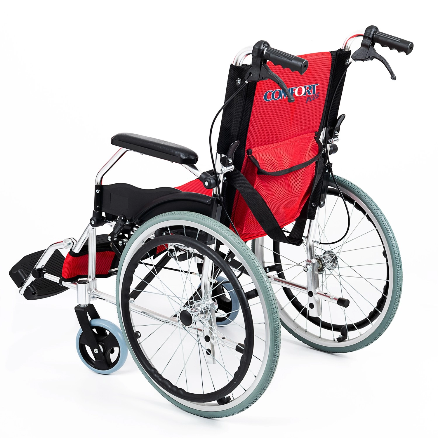 Comfort Plus KY863LAJ-A20 Kırmızı Alüminyum Tekerlekli Sandalye
