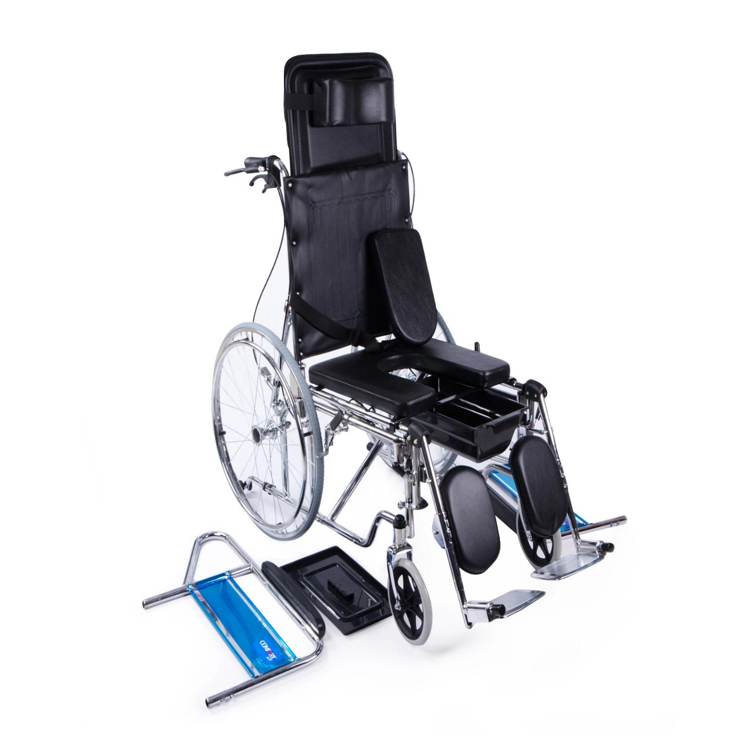 Comfort Plus DY02608GC Sırtı Yatar Ayak Kalkar Tuvalet Özellikli Tekerlekli Sandalye
