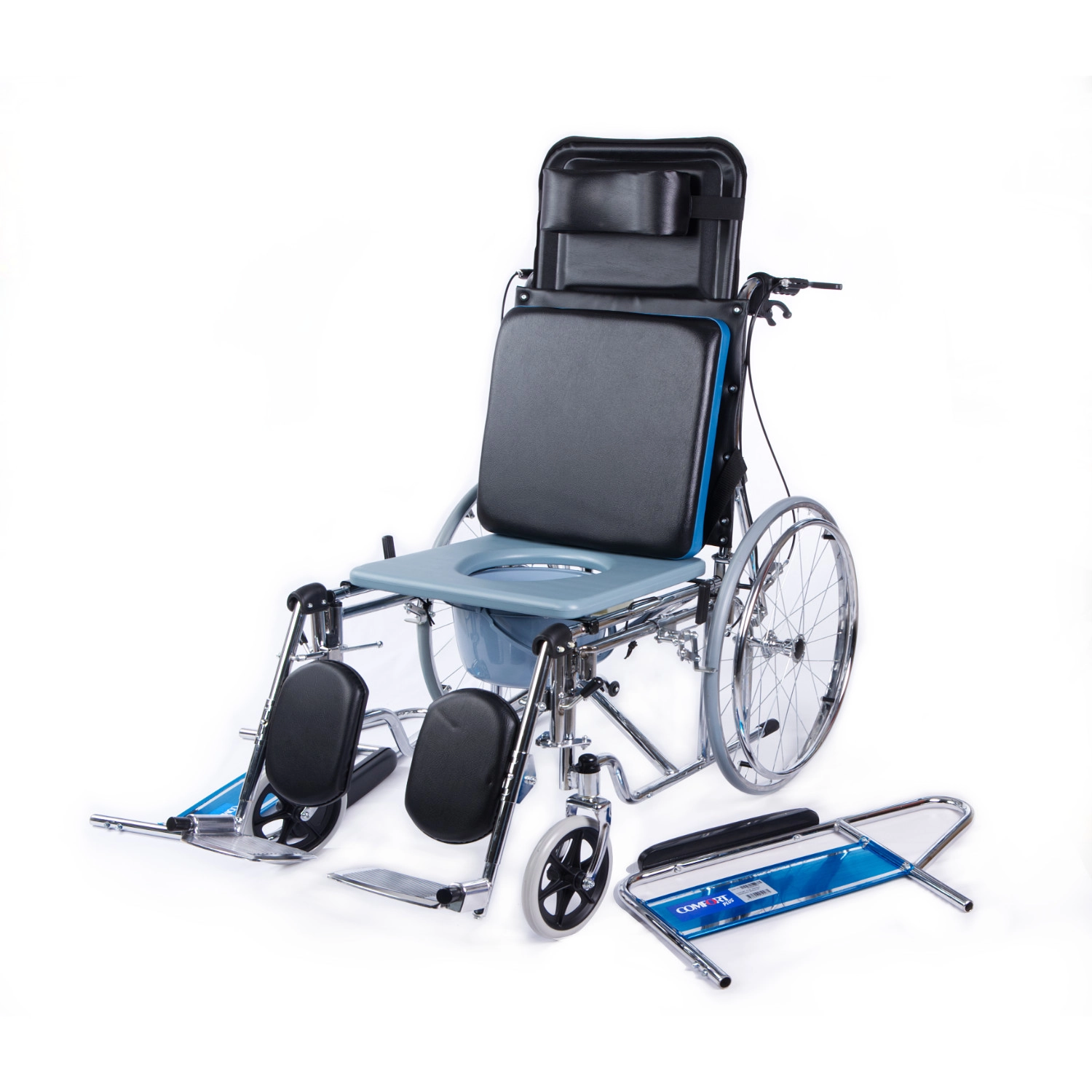 Comfort Plus DY02609GC Sırtı Yatar Ayak Kalkar Tuvalet Özellikli Tekerlekli Sandalye