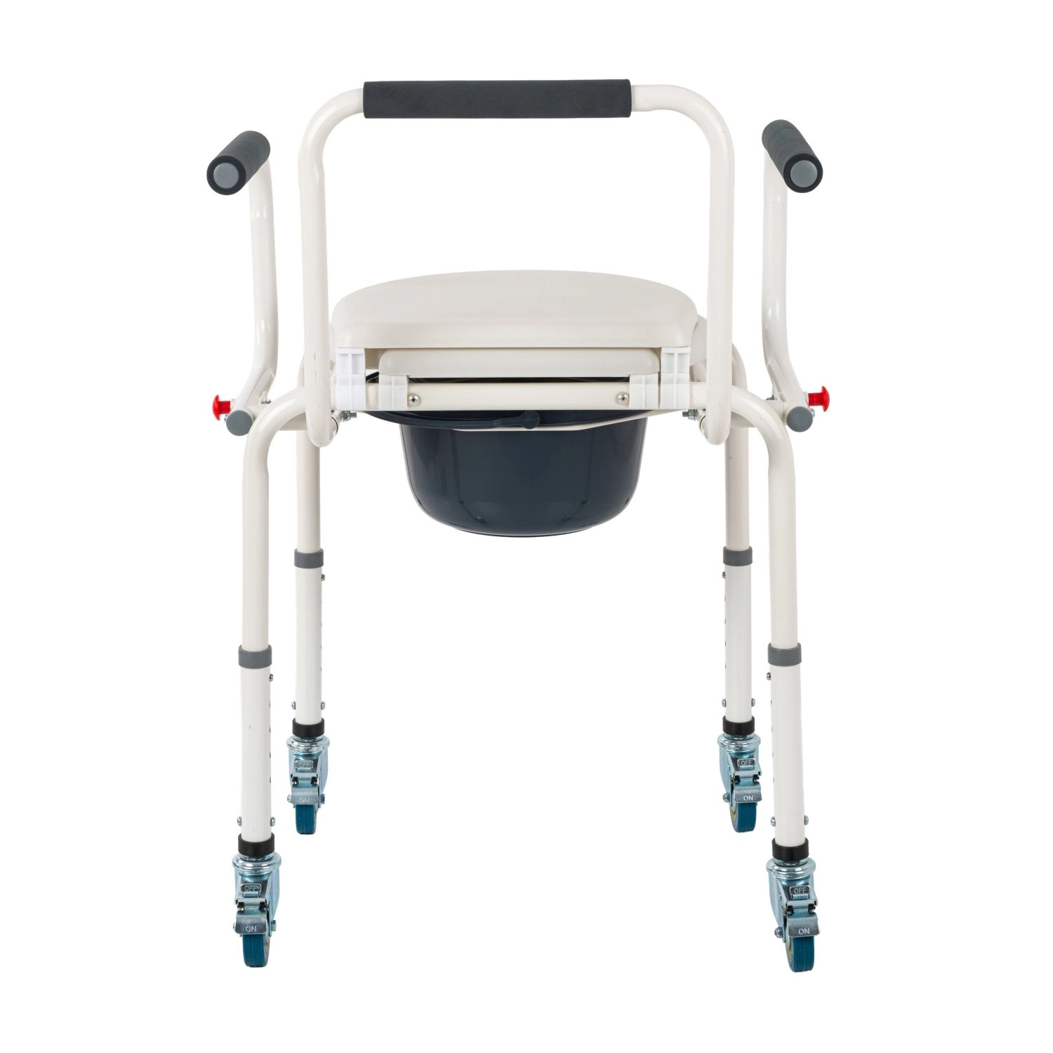 Comfort Plus DM-3520 Tuvalet Özellikle Tekerlekli Kovalı Komot Sandalyesi