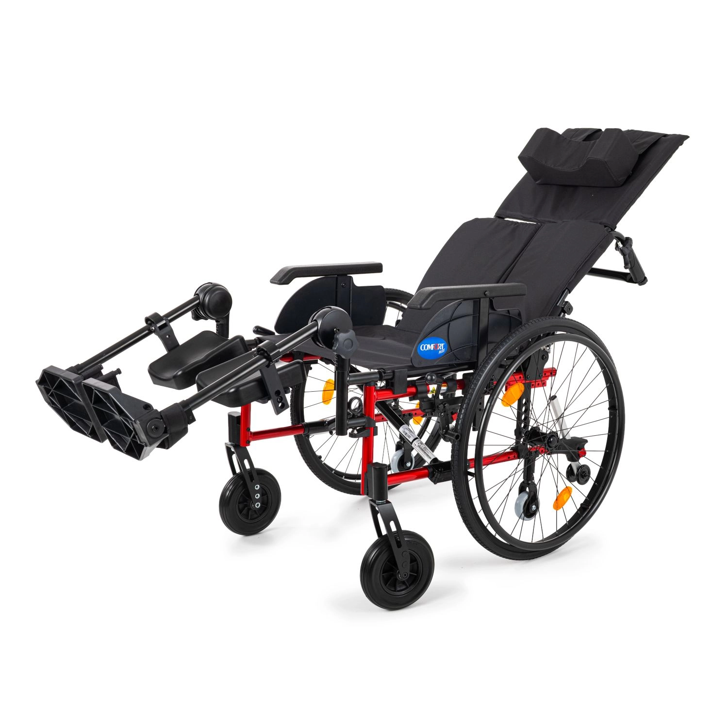 Comfort Plus Recline Sırt Yatar Baldır Destekli Tekerlekli Sandalye