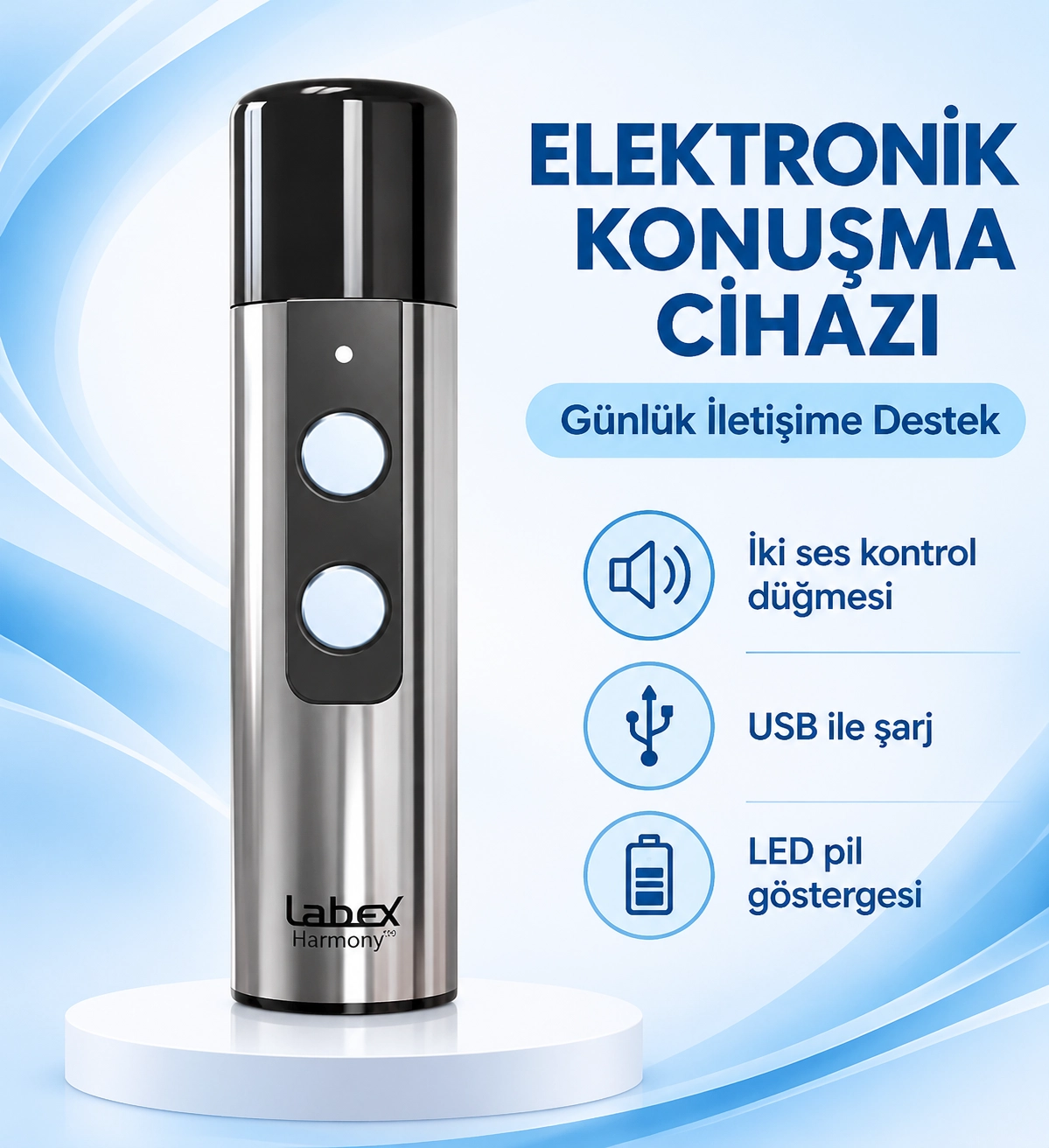 Labex Harmony Digital Elektrolarinks Konuşma Cihazı