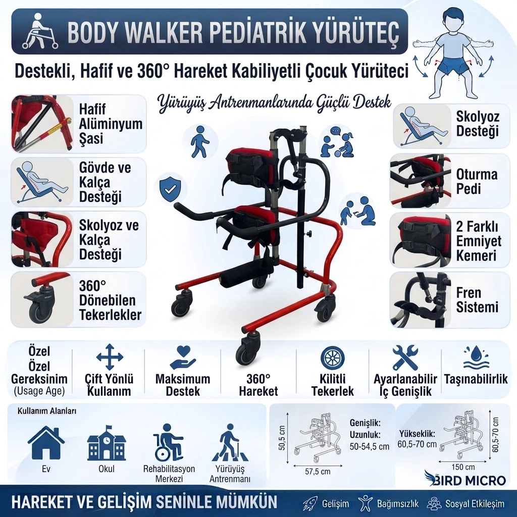 Body Walker pediatric yürüyüş  cihazı