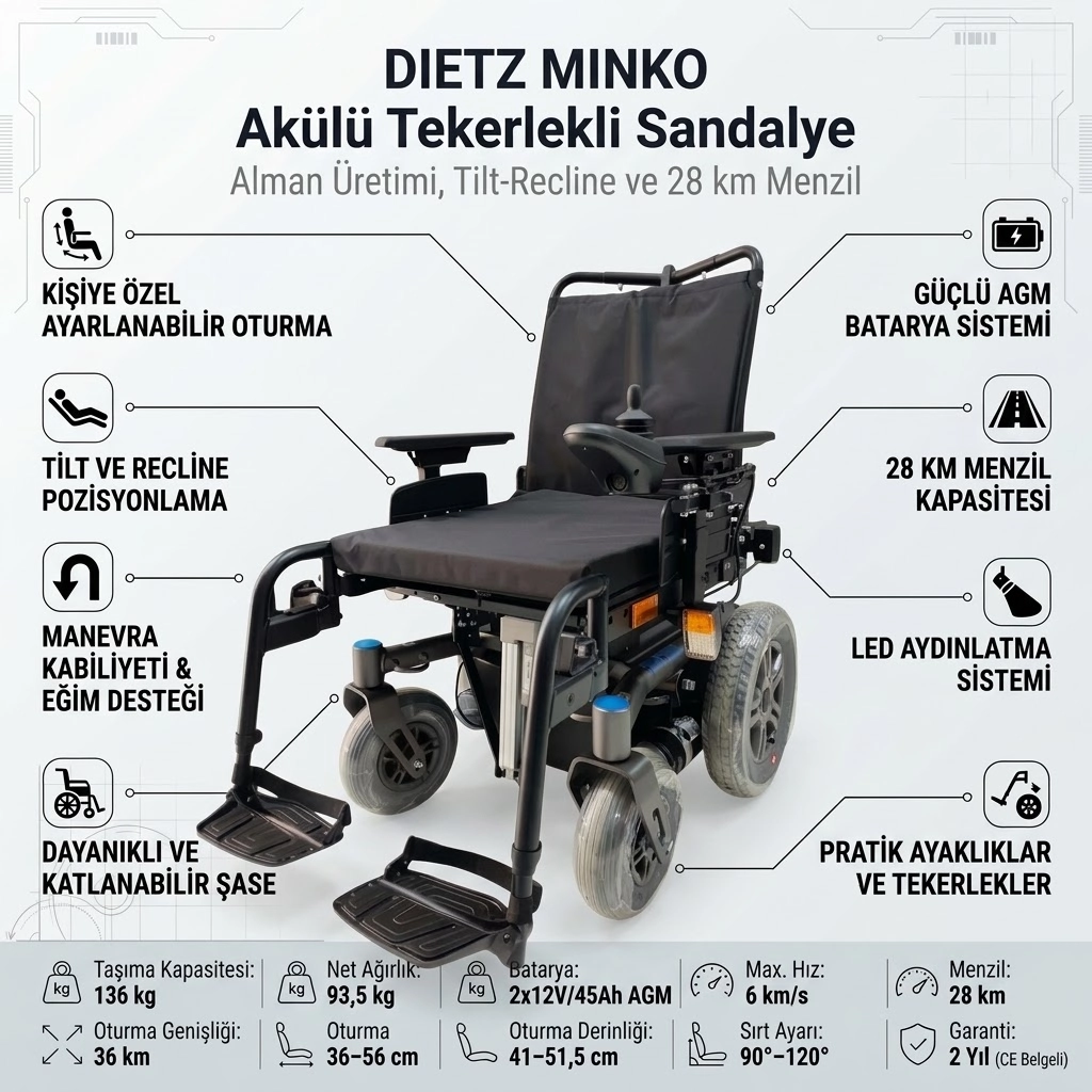 DIETZ MINKO SB Akülü Tekerlekli Sandalye