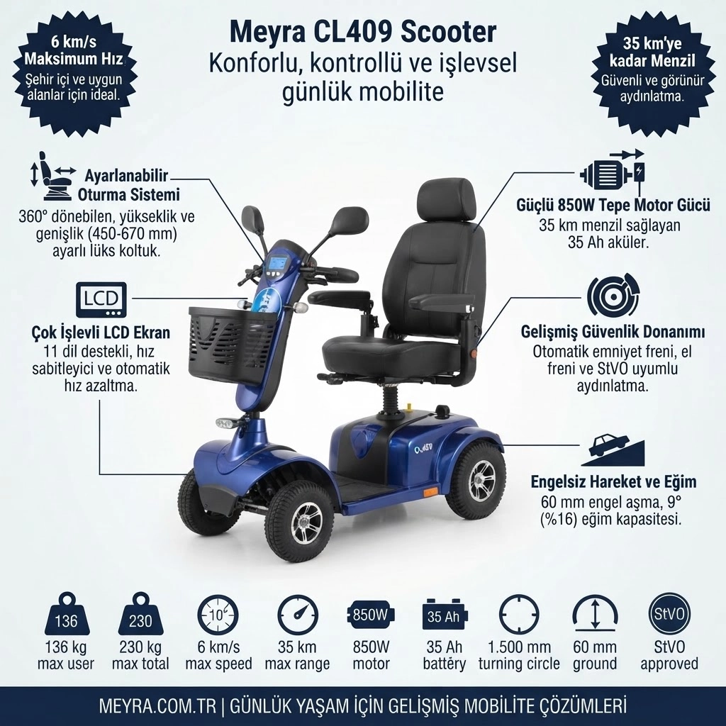 Meyra CL409 Engelli Scooter