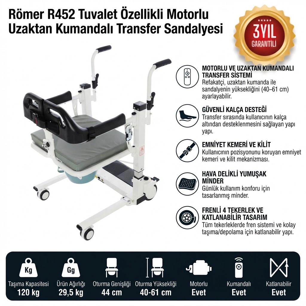 Römer R452 Transfer Motorlu Uzaktan Kumandalı