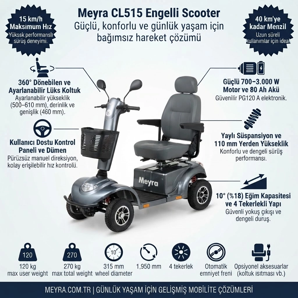 MEYRA CL515 Engelli Scooter 