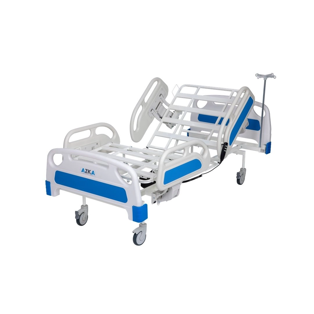 AZKA DFA1 Dual Motorlu ABS Korkuluklu Ekonomi̇k Hasta Karyolası