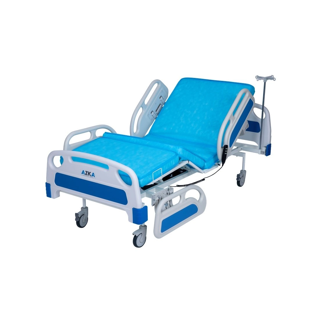 AZKA DFA1 Dual Motorlu ABS Korkuluklu Ekonomi̇k Hasta Karyolası