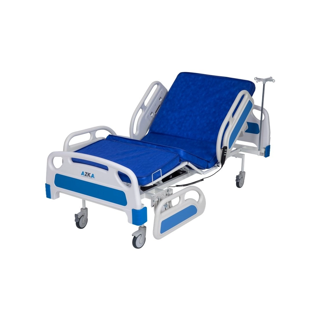 AZKA DFA1 Dual Motorlu ABS Korkuluklu Ekonomi̇k Hasta Karyolası