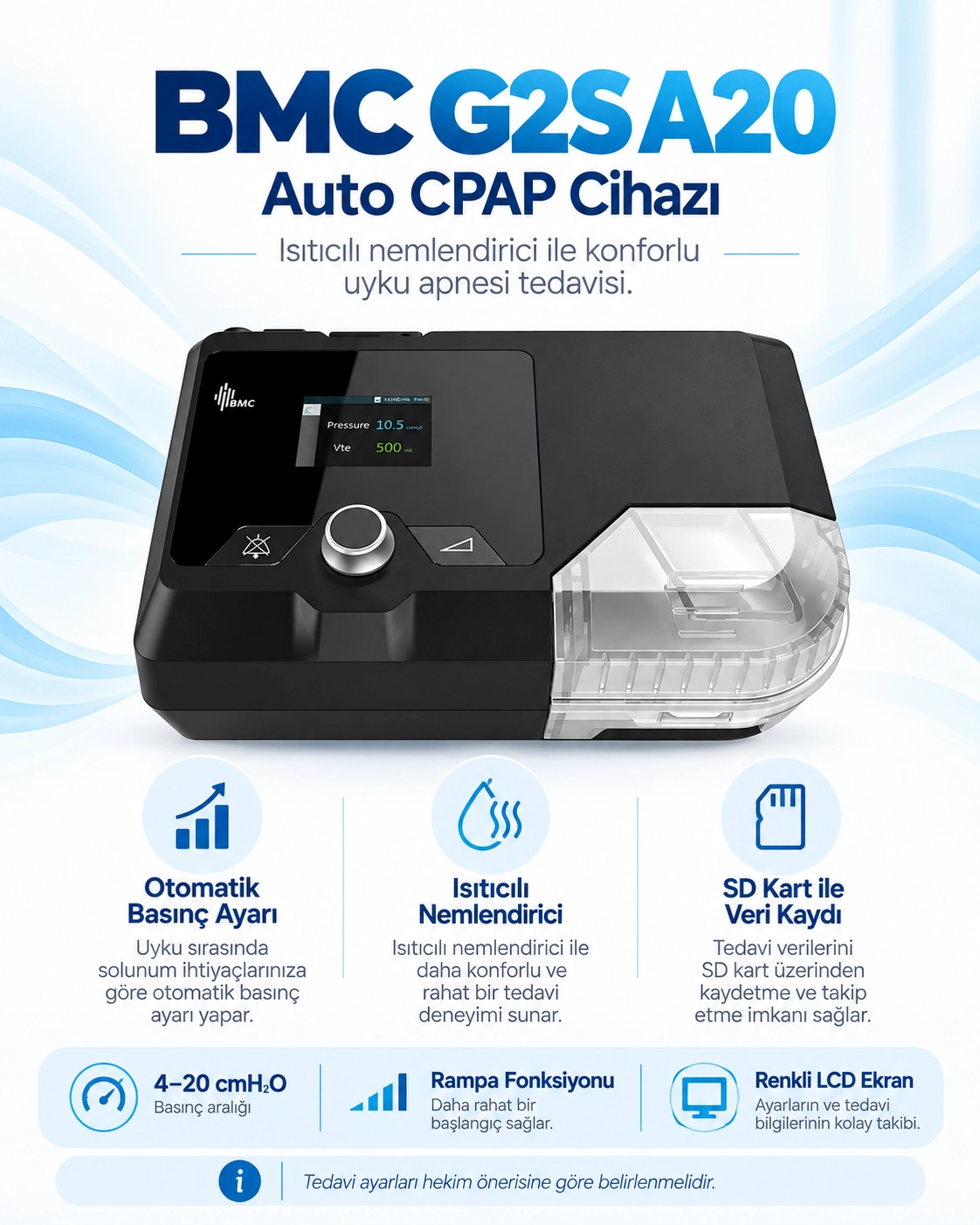 BMC G2S A20 Auto CPAP Cihazı