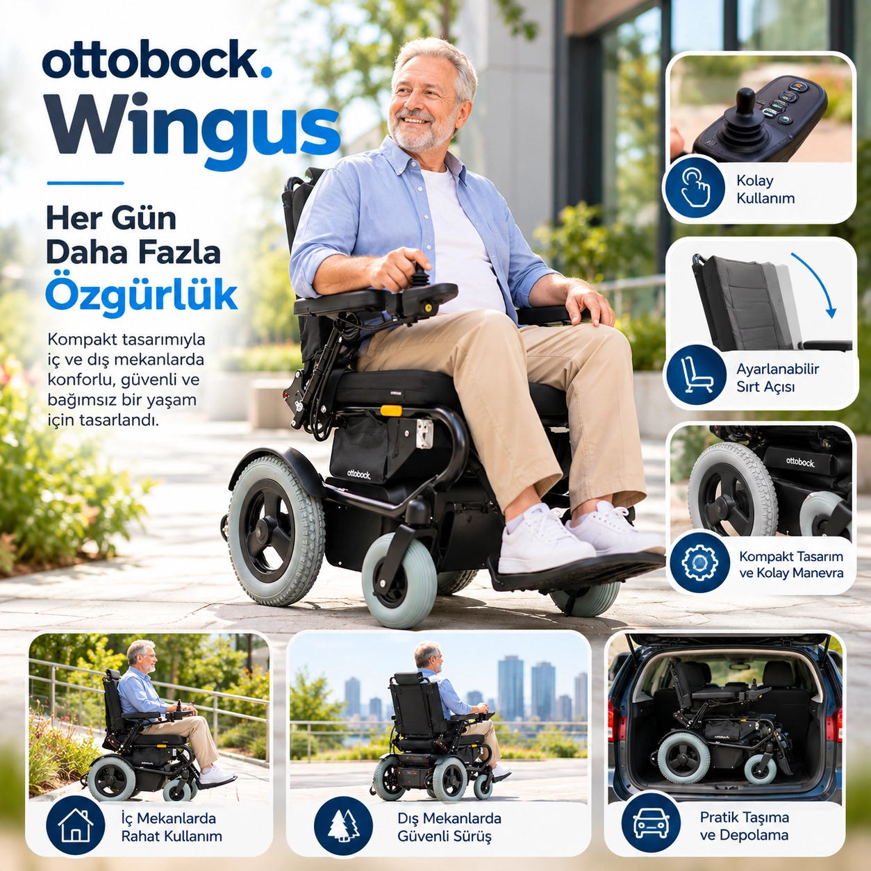Ottobock Wingus Akülü Tekerlekli Sandalye 