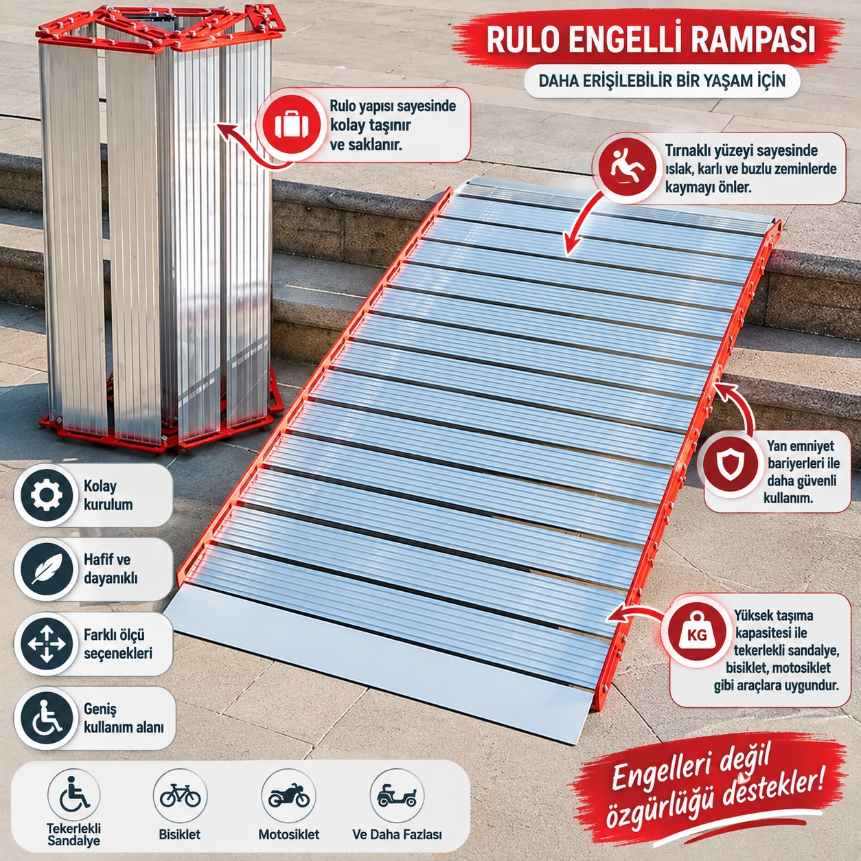 Rulo Engelli Rampası