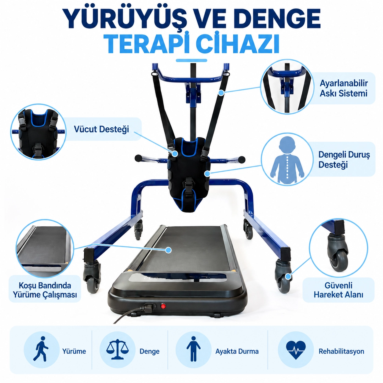 Light Walkable Yürüyüş ve Denge Terapi Cihazı