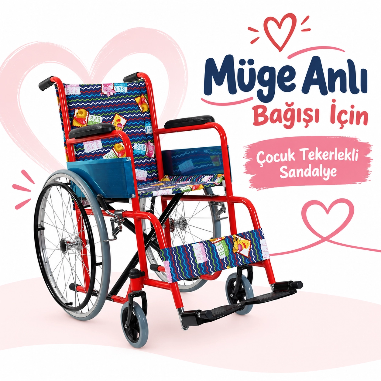 Müge Anlı Bağışına Uygun Tekerlekli Sandalye