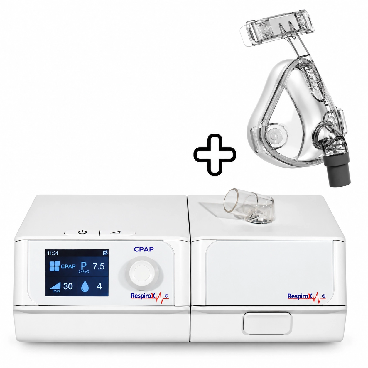 Respirox SoundSleep CPAP Cihazı – Isıtıcı Nemlendirici Maske Dahil