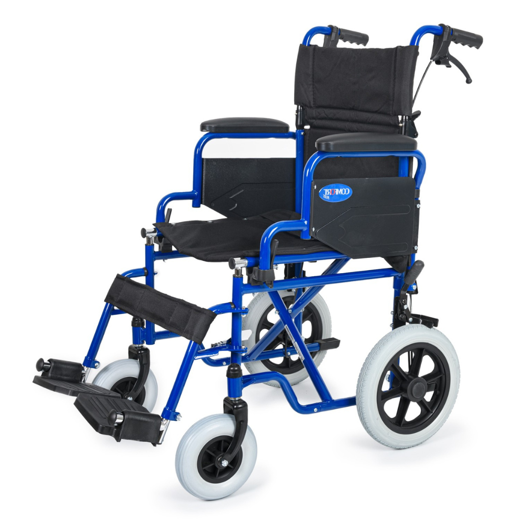Comfort Plus DM-327 Mini Lacivert Özellikli Transfer Tekerlekli Sandalyesi
