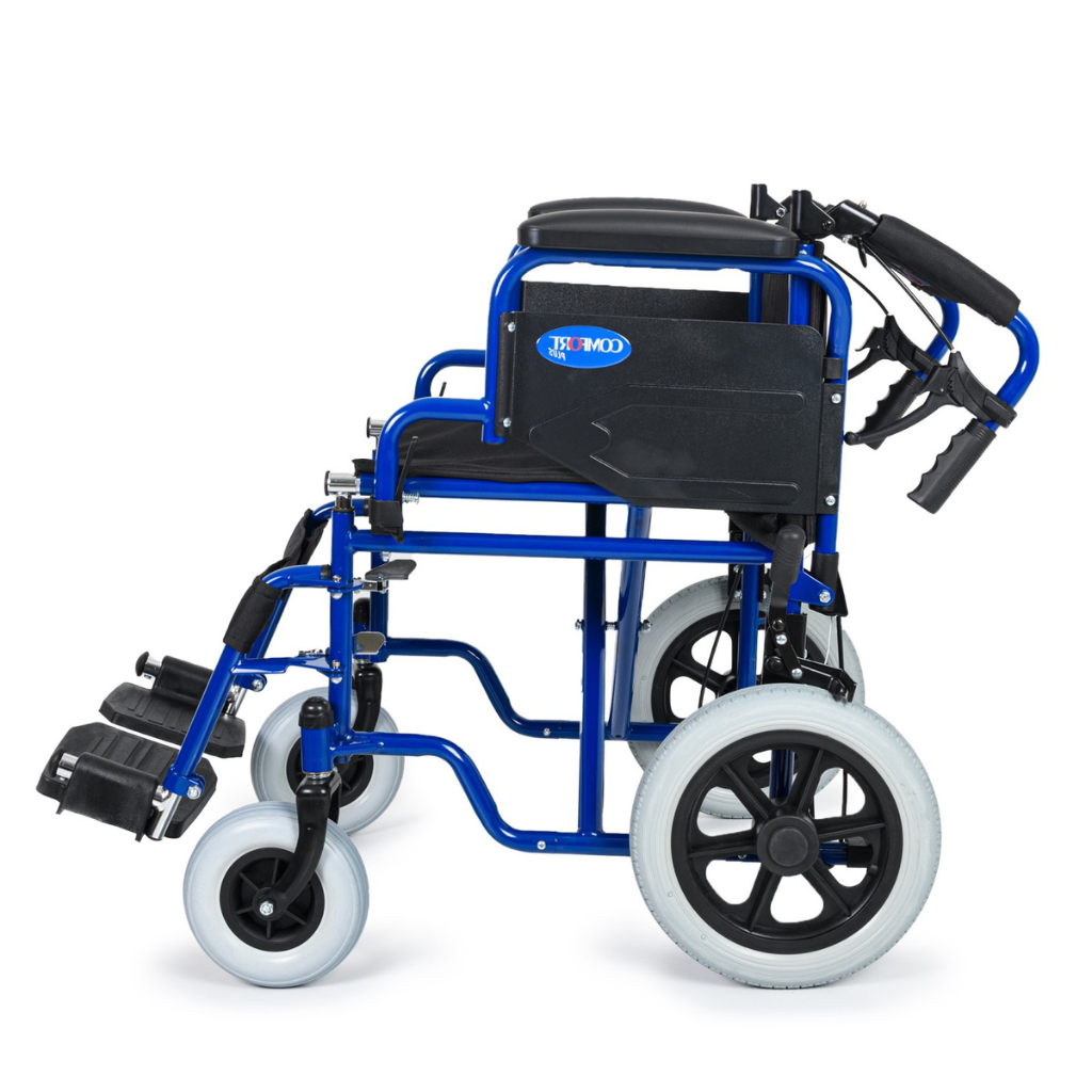 Comfort Plus DM-327 Mini Lacivert Özellikli Transfer Tekerlekli Sandalyesi