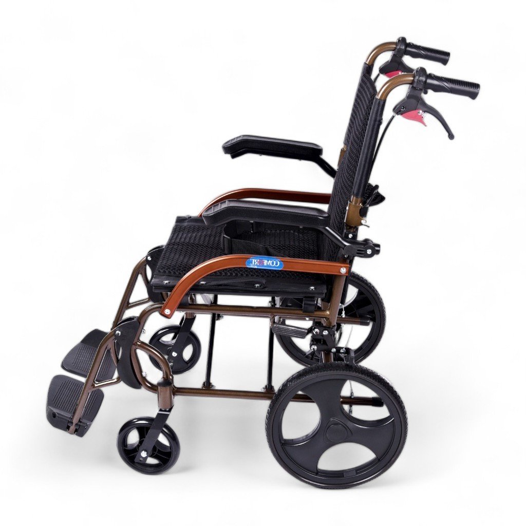 Comfort Plus GK863LABJ-12 Jet Black Transfer Alüminyum Tekerlekli Sandalye