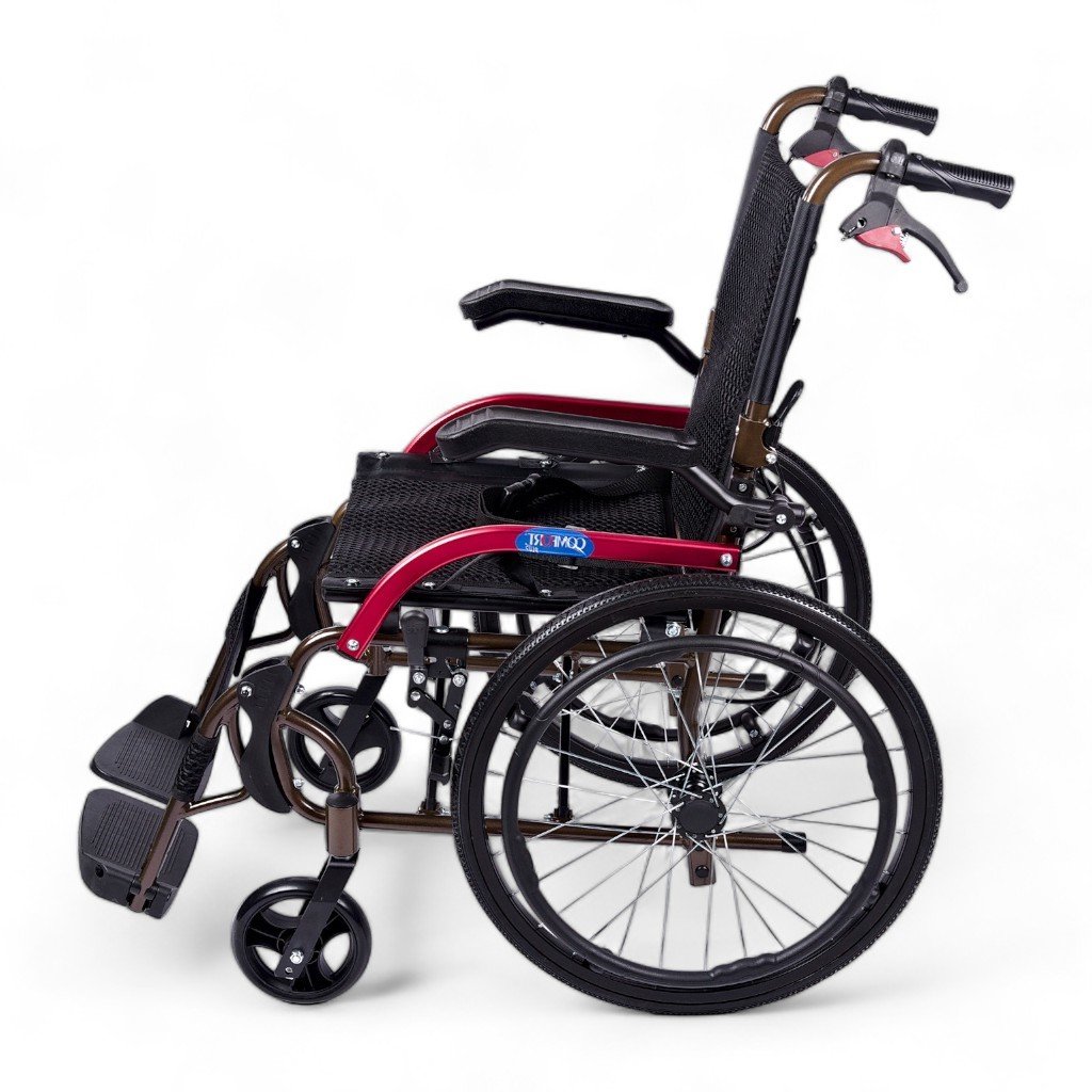 Comfort Plus GK863LAJ-20 Jet Black Transfer Alüminyum Tekerlekli Sandalye