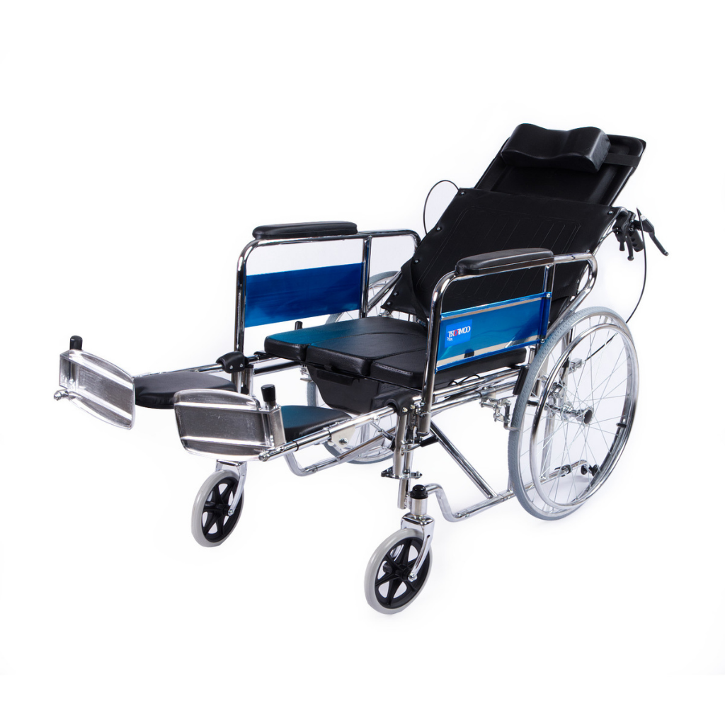 Comfort Plus KY608GC Sırtı Yatar Ayak Kalkar Tuvalet Özellikli Tekerlekli Sandalye