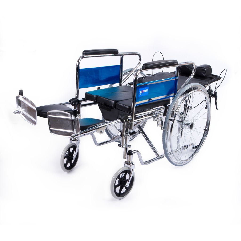 Comfort Plus KY608GC Sırtı Yatar Ayak Kalkar Tuvalet Özellikli Tekerlekli Sandalye
