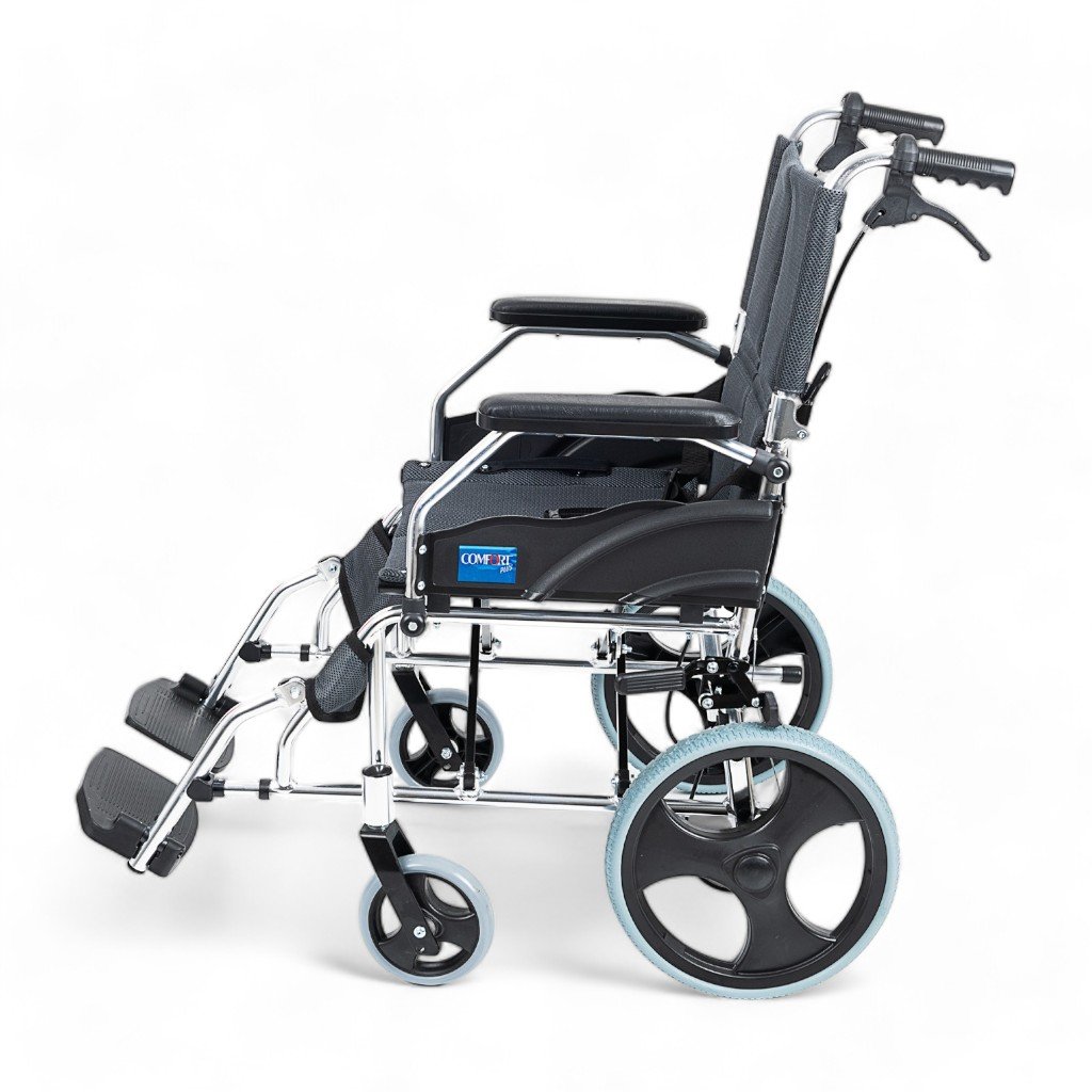 Comfort Plus KY863LABJ-A12 Alüminyum Transfer Özellikli Tekerlekli Sandalye Füme