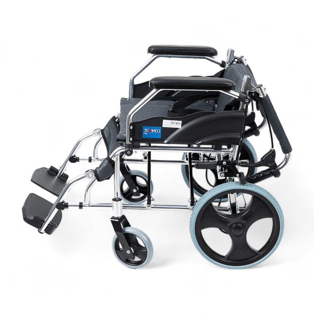 Comfort Plus KY863LABJ-A12 Alüminyum Transfer Özellikli Tekerlekli Sandalye Füme