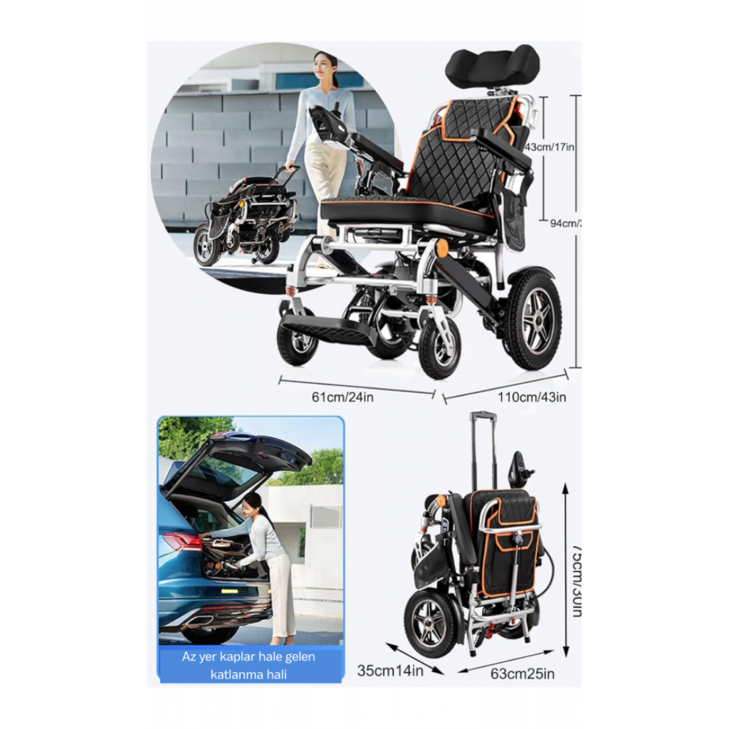 Poylin P206 Ultra Hafif Katlanabilir Akülü Sandalye