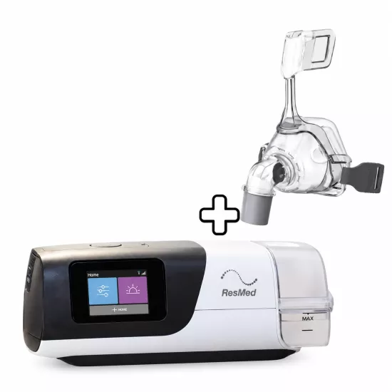ResMed AirSense 11 AutoSet CPAP Cihazı – Nemlendirici ve RNX Maske Dahil