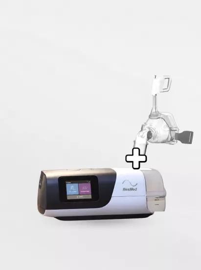 ResMed AirSense 11 AutoSet CPAP Cihazı – Nemlendirici ve RNX Maske Dahil