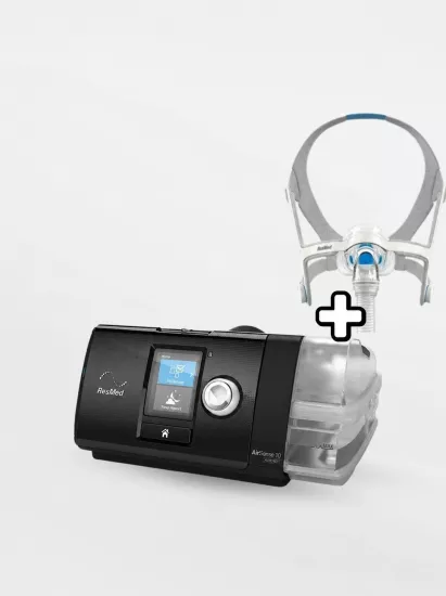 ResMed AirSense AutoSet CPAP Cihazı + HumidAir Nemlendirici + N20 Maske