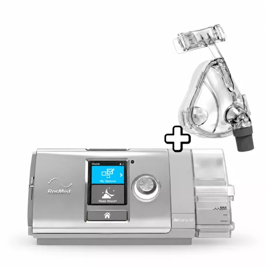 ResMed AirCurve 10 BPAP S Cihazı – Nemlendirici ve Maske Dahil
