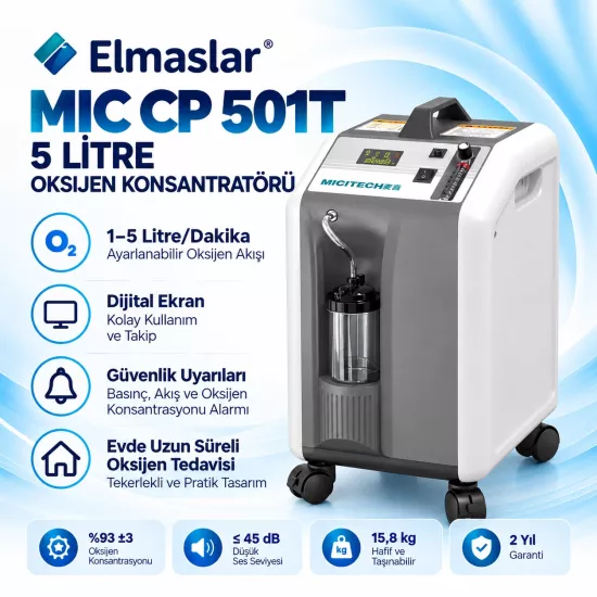Elmaslar MIC CP 501T 5 Litre Oksijen Konsantratörü