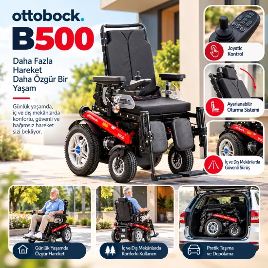 Ottobock B500 Akülü Tekerlekli Sandalye
