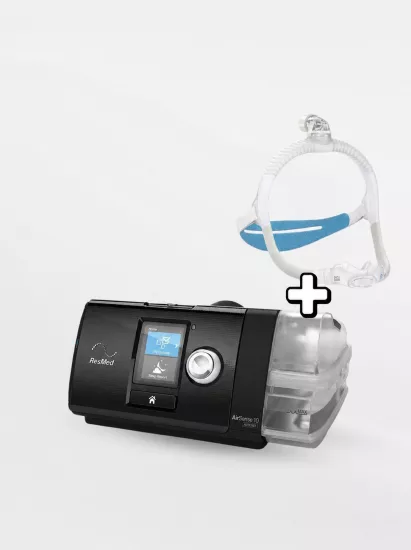 ResMed AirSense 10 Elite CPAP Cihazı + HumidAir Nemlendirici + N30i Maske